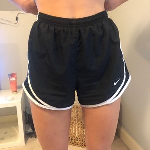 Black and white nike shorts